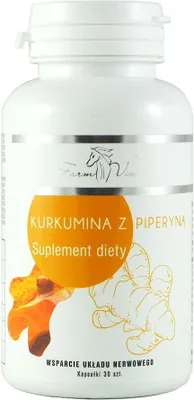 Produktbild von FarmVix Curcumin mit Piperin 30 Kapseln.