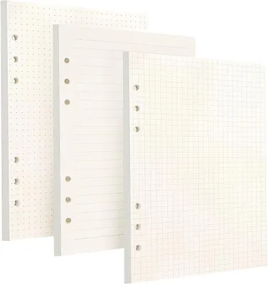Obrázok produktu pre A5 náhradné papiere 180 listov, 6 dier, 80g papier, pre plánovače