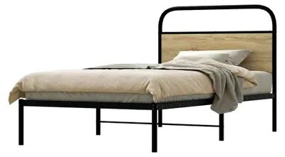 Produktbild von Bettgestell ohne Matratze 100x200 cm, Sonoma-Eiche, Holzwerkstoff