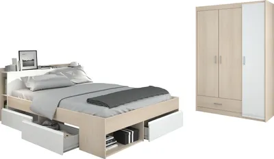Produktbild von Jugendzimmer Most 2-tlg. - Akazie / Weiß