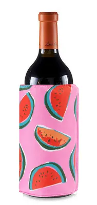 Produktbild von GEL FLASCHENKÜHLER "Wassermelone" mit Klettverschluss wiederverwendbar Champagnerkühler Getränkekühler Kühlmanschette Weinkühler Wein Sekt Bier 33
