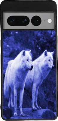 Produktbild von TPU Silikon Hülle für Google Pixel 7 Handy Cover Case Schutzhülle Handyhülle Bumper MOTIV 100 Wolf Blau