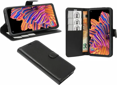 Obrázek produktu pro cofi1453® Fancy book pouzdro pro mobilní telefon SAMSUNG GALAXY XCOVER PRO (G715F) kryt peněženkové pouzdro s funkcí stojánku, držák na karty černé