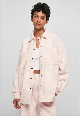 Zdjęcie produktu dla Urban Classics Ladies - Pikowana bluza dresowa różowa - S