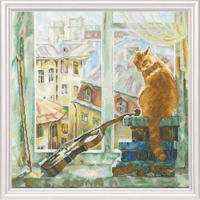 Obrázok produktu pre Súprava krížikového stehu "Morgenmelodie" M468, počítaný vzor, 40x40 cm