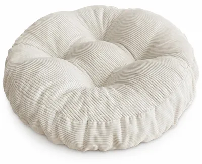 Rundes Sitzkissen 65x65 cm, 10 cm dick, rutschfest, mit Tragegriff