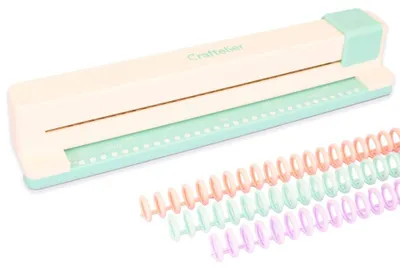 Zdjęcie produktu dla Craftelier - Ręczna maszyna do oprawiania, 30 otworów, do oprawiania od 5 do 10 kartek, format A4-A7
