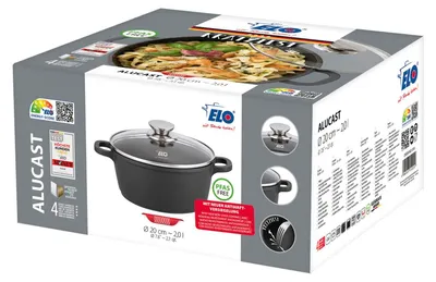 Image de Faitout 20 cm sans PFAS Elo Alucast