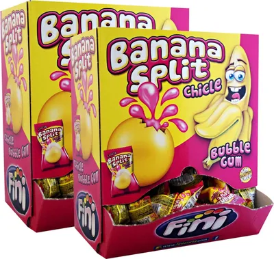 Produktbild von Fini Booom Banana Split 200 Stk im Karton (2er Pack)