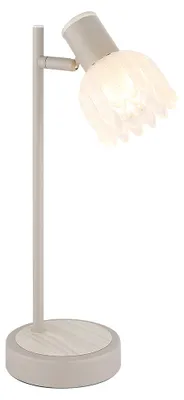Produktbild von LED Tischleuchte, Beweglicher Spot, Glas, sandfarben, H 35 cm