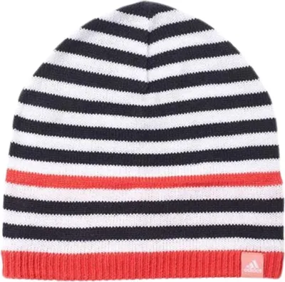Produktbild von Adidas Warme und kältebeständige Baby Mütze für Neugeborene und Kleinkinder mit Designerstreifen