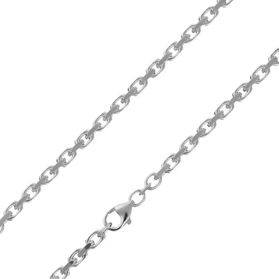 trendor 85741 Silberkette für Herren 925 Sterlingsilber Ankerkette 3,0 mm 1