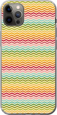 Produktbild von MuchoWow® Handyhülle Schutzhülle Hülle für Telefoonhoesje iPhone 13 Pro Max Muster - Regenbogen - Retro Silikon Softcase Handy Hülle - Mobiltelefon