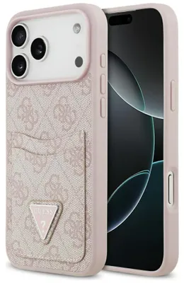 Obrázek produktu pro GUESS case passend für IPHONE 17 Pro Max GUHCP17XP4TPP (4G Double Card Triangle) pink