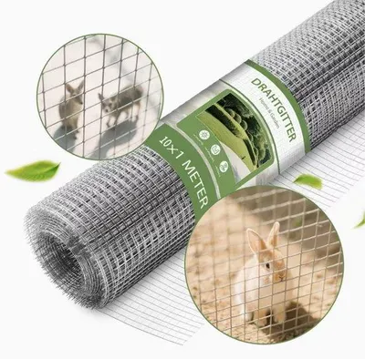 Zdjęcie produktu dla Siatka druciana do budek dla zwierząt | Solidna i trwała | Szerokość 1 metr, długość 2–10 metrów