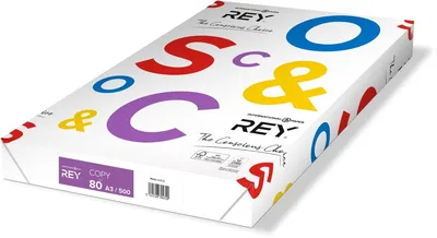 Produktbild von Rey - Papierkopie Kopie A3 80gr White | Pak ein 500 Blatt | 5 Stücke