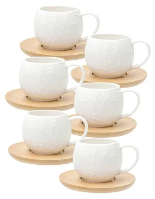 Obrázek produktu pro La Porcellana Bianca La Intavola 6 kávových šálků s podšálky NPCU10208009A83