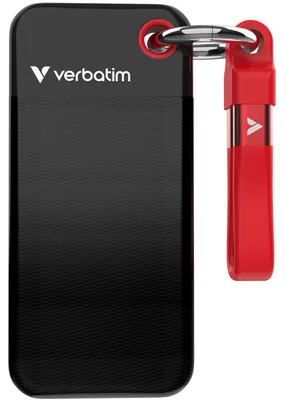 Produktbild von Verbatim Pocket SSD 2 TB, (USB-C 3.2 Gen 2 (10 Gbit/s), mit