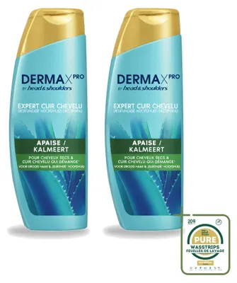 Image de 2 flacons de shampooing anti-pellicules DermaXPro de Head & Shoulders, format 225 ml - Pack de 2