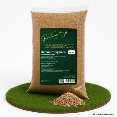 Zdjęcie produktu dla Mieszanka trawnikowa GardenTaurus® `Berliner Tiergarten' Zawartość: 1 kg na 25 m²