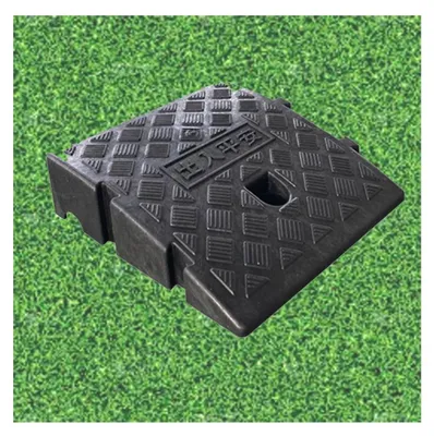 Produktbild von Elzusha - Gummi-Anfahrhilfe für Bordsteine - Schwarz - 25x27x7 cm