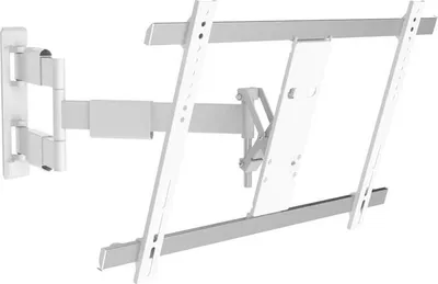A white TV wall mount is shown against a white background.