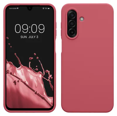 Produktbild von kwmobile Handyhülle für Samsung Galaxy A17 4G / 5G Hülle - Case Silikon - Kabelloses Laden - Schutzhülle Cover in Dark Rose