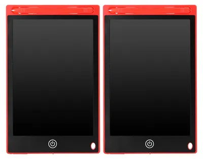 Produktbild von 2 Stücke 8,5 Zoll Elektronische Figur LCD Schreibblock Zeichnung Kinder Notebook für Familie Schoolred