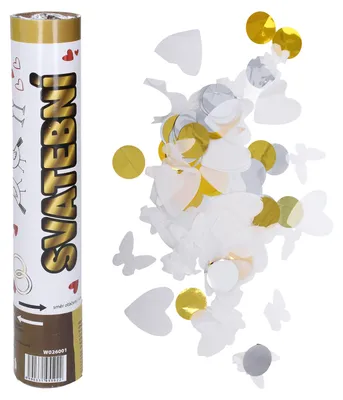 Obrázek produktu pro Party Confetti Shooter Svatební 30 cm