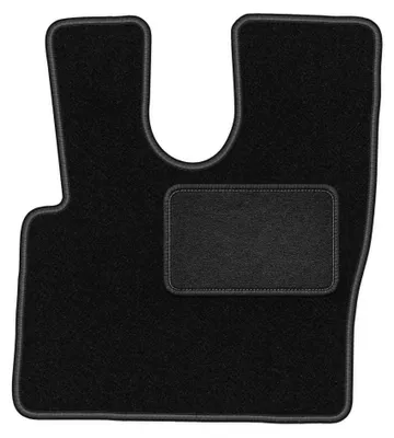 Image de Tapis conducteur en moquette pour Daf XF 106 2017 (automatique) – 1 pièce, noir, sur mesure – Wielganizator LUX