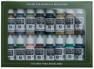 Produktbild von Vallejo 70.114, 17 ml, Beige, Blau, Braun, Grün, Orange, Rose, Matte, Flasche
