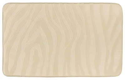 Produktbild von TENDANCE Badezimmerteppich Badematte 45 x 75 cm beige Duschvorleger Badeteppich Zebramuster