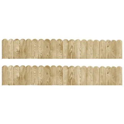 Produktbild von Beeteinfassungen 2 Stk. 120 cm Imprägniertes Kiefernholz