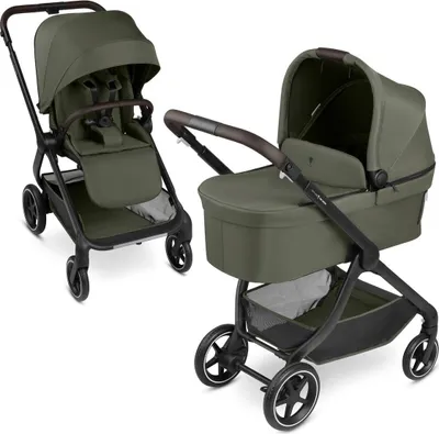 Obrázek produktu pro Sada kočárku ABC Design City Life s korbičkou / kombinovaný kočárek 2 v 1, barva kočárku: Avocado