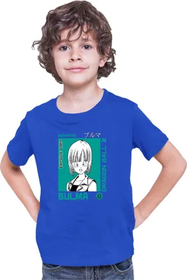Zdjęcie produktu dla Koszulka Dziecięca Dragon Anime Manga Ball Z Bulma 01, 12-13 Jahr - 152 / Niebieski