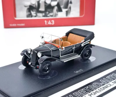 Immagine prodotto di Tatra 12 decappottabile aperto nero - AUTOCULT 1:43