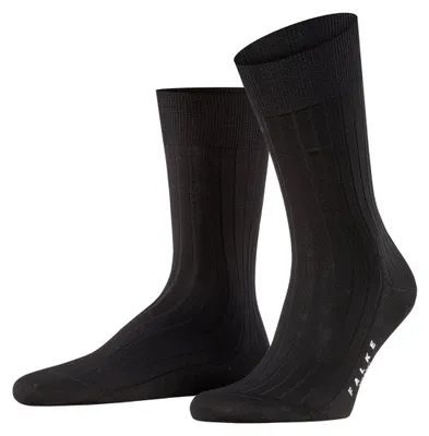Produktbild von FALKE Herren Socken Milano M So Baumwolle gemustert 1 Paar, Schwarz Black 3000, 39-40