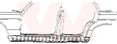 Produktbild von VAN WEZEL 3010104 Schweller Reparaturblech Einstiegblech Rechts passend für MERCEDES-BENZ Stufenheck (W123) W123 T-modell (S123)