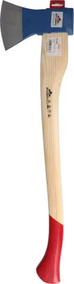 Image de STUBAI Hache forestière | 1400 g poids de la tête | Hache de forme rhénane en acier avec manche en bois, petite hache pour le travail en forêt et au jardin, hache à fendre, hache universelle