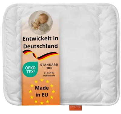 Produktbild von Flaches Kopfkissen für Babys 35 x 40 cm, Waschbar bei 60 Grad