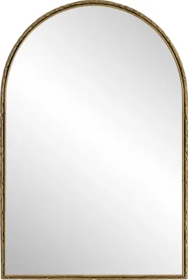 Produktbild von MODFU  Dekospiegel，Wandspiegel， Badezimmerspiegel  ,Bogenförmiger Spiegel geeignet für Badezimmer, Schlafzimmer, Gold