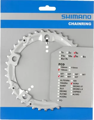 Zdjęcie produktu dla Shimano -Kette Top Sora 8V 9V Triple Y1H998010 39t