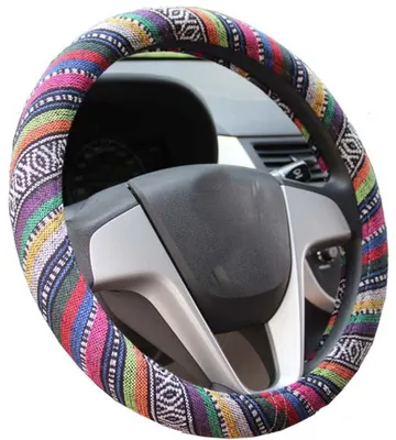 Immagine prodotto di Copertura per volante automobilistico 36 cm, compatibile con modelli di dimensioni (B, 14'' - 14,25)