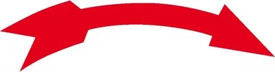 Produktbild von Dreifke® Aufkleber I Drehrichtungspfeil, rechtsweisend, RoHS konform, rot, Fo...