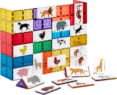 Obrázok produktu pre Learn & Grow Magnetické dlaždice - Duo Animal Puzzle Pack (40 ks)