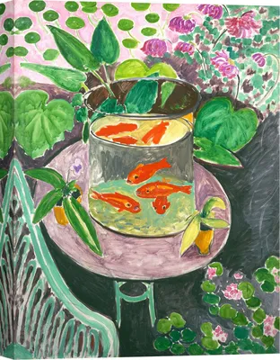 Produktbild von Kunstdruck auf Leinwand Henri Matisse, Goldfische I - 80x60 cm