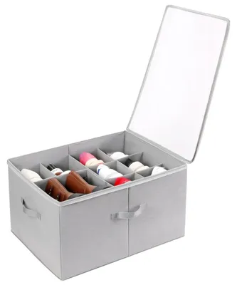 Produktbild von Transparente Schuhaufbewahrungsbox mit 12 Fächern