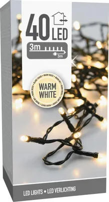 Immagine prodotto di Luci di Natale 40 LED 3 metri bianco caldo