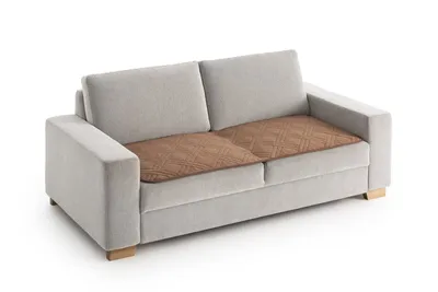 Produktbild von Weiche Tagesdecke Läufer Abdeckung Schutz für Sofa, Sessel CORAL 65x130 Braun