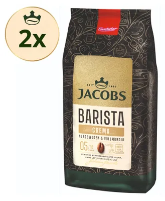 Produktbild von JACOBS Kaffeebohnen Barista Editions Crema 2 x 1 kg ganze Kaffee Bohnen geröstet